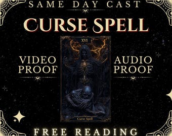 Potent Karmic Hex Revenge I Hex Spell I Destroy Your Enemy I Karmic Revenge Spell I Lifetime Hex I Same Day Casting