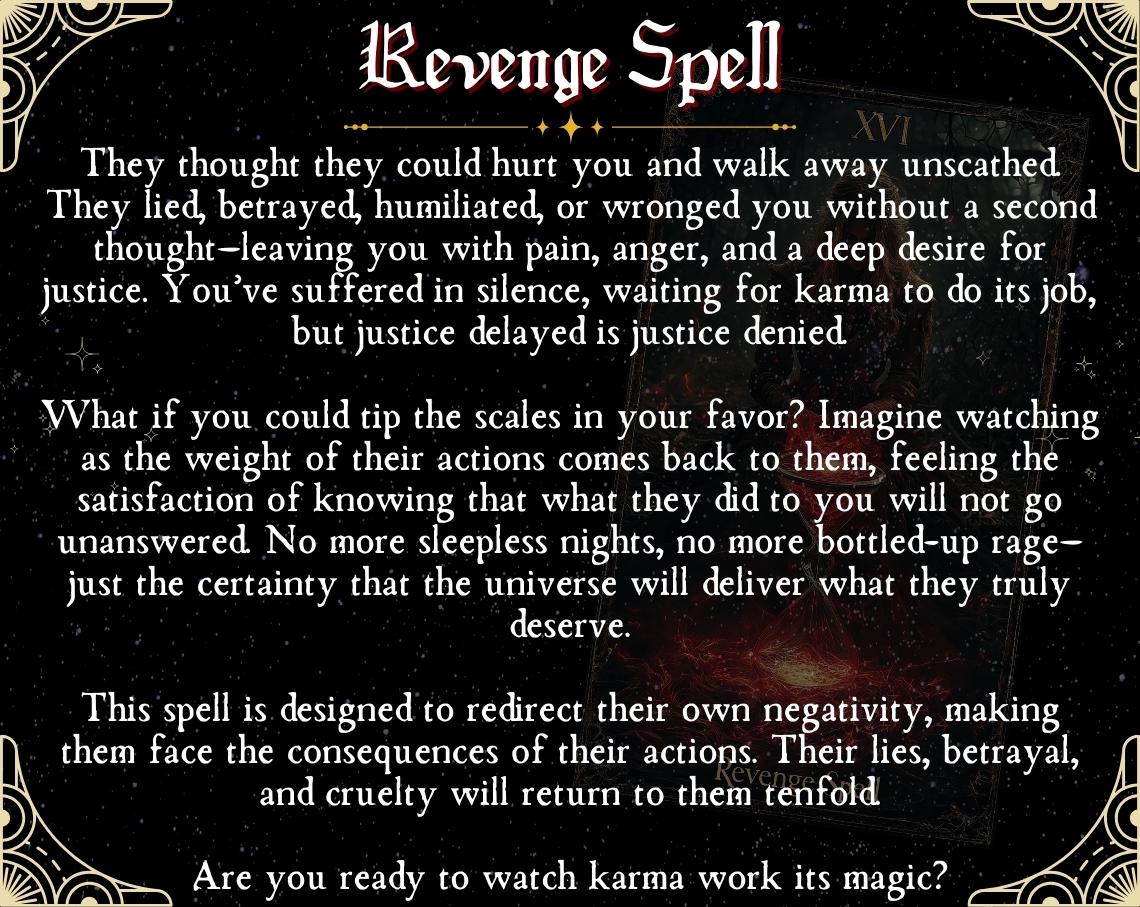 Revenge Ritual Instant Karma & Payback Ritual – Revenge and Regret Casting, Karmic ...