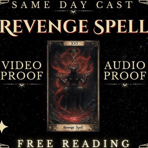 Same Day Revenge Spell to Hex Your Enemies, Cleansing Spell Casting, Extremely Powerful Curse spell, Same Day Cast, White Magic No Bad Karma