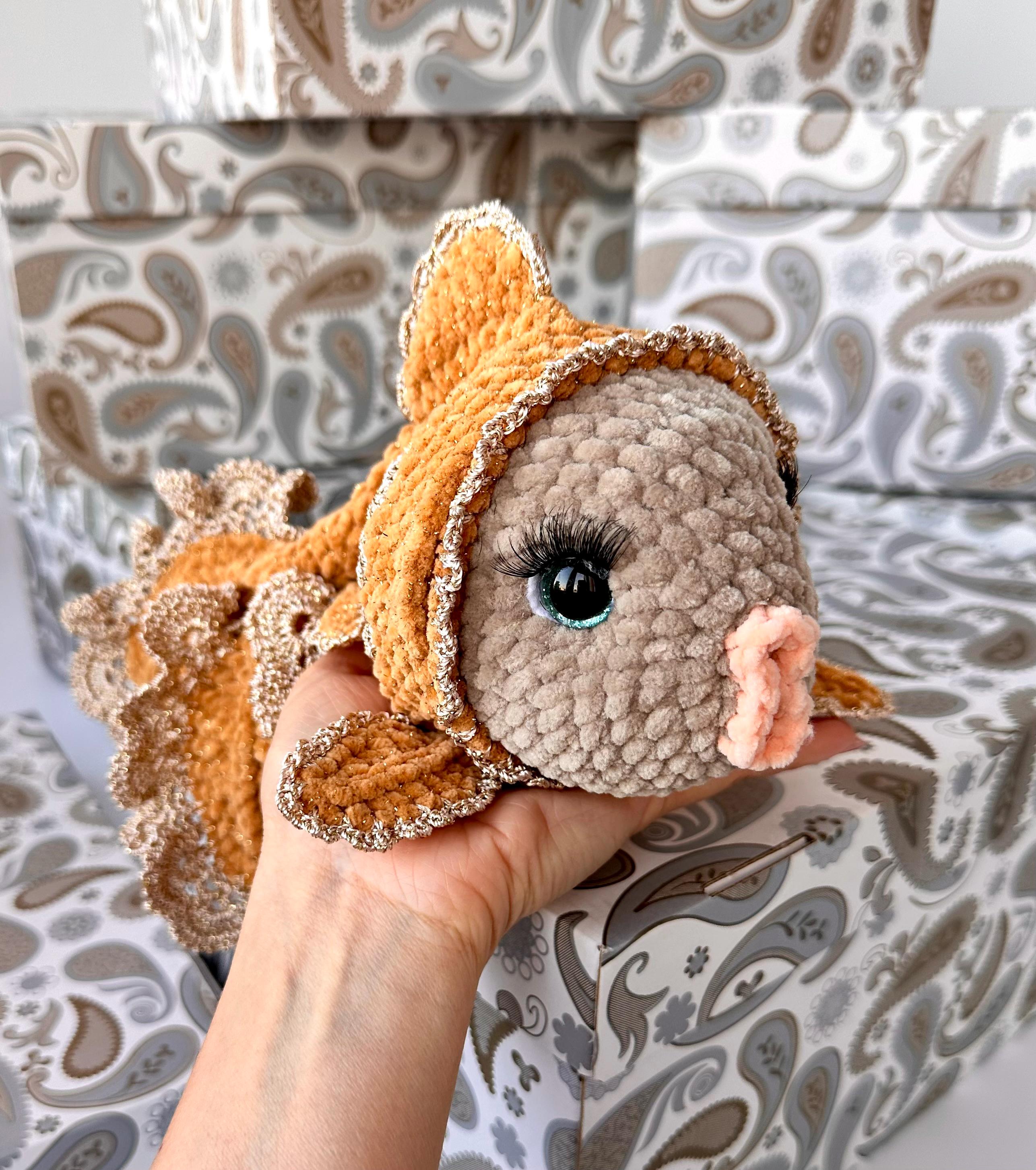 The Golden Fish Amigurumi by Aleniya2 Crochet PDF Pattern Tutorial - Etsy