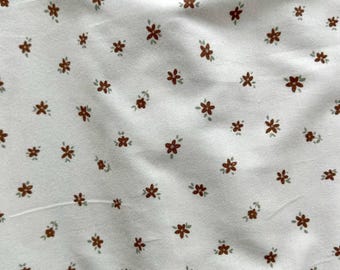 Mini Blumen braun, Baumwoll Jersey Strickstoff, Strickjersey, europäischer Strickstoff, Strickstoff, schöner hochwertiger Blumenstrick