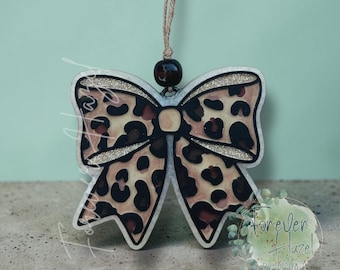 Ambientador Cheetah Bow Freshie: Perlas aromáticas de estilo western