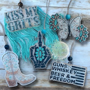 Distressed Western Freshie: Western Aroma Bead Air Fresheners
