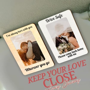 Drive Safe Car Visor Clip with Your Own Photo, Memorial Visor Clip, Drive Safe Gift For Him, Valentine&#39;s Day Gift, Custom Car Photo Decor