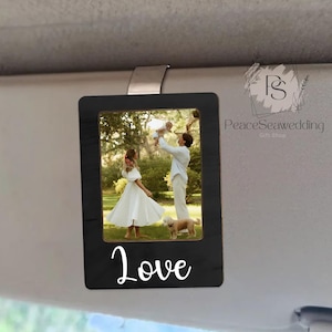 Personalisiertes Drive Safe Visier Clip - Drive Safe Daddy Geschenk - Sonnenvisier Clip Geschenk für Vatertag - Foto Sonnenvisier Clip Geschenke von der Tochter