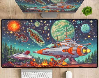 Outer Wilds Gaming Mousepad, Space Desk Mat, Astronaut Lover Gift