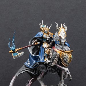 Painted Hallowed Knights Stormcast Eternals Lord Vigilant on Gryph stalker - Age of Sigmar Miniatures