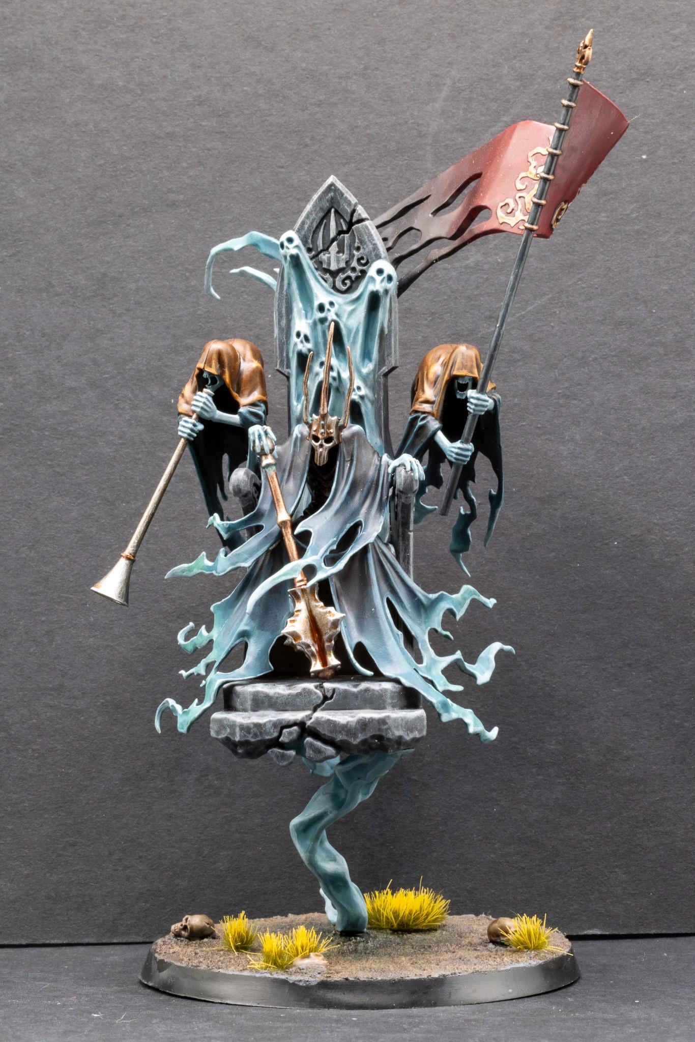 Parade-Level Painted Kurdoss Valentian, The Craven King - Age of Sigmar Nighthaunt Miniature by GW