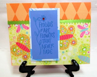 Handmade card. Friendship card. A2 card with envelope. #3653