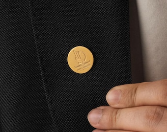 Épinglette personnalisée avec logo d'entreprise : broche pour costume d'affaires