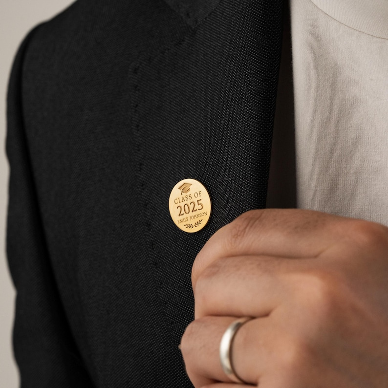 Personalized Graduation Lapel Pin - Custom Year Class of 2025 2026 ...