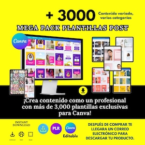 Canva Instagram Pack / Canva Social Media Template / Canva Instagram Story Post Templates / Canva Templates