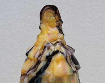 Boyd Art Glass Louise Candy Swirl Colonial Woman Figurine #12 of the Series made only 6/9/1980