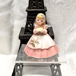 Josef Originals Dinner Belle Bell Girl Figurine Holding a Cake 1950&#39;s