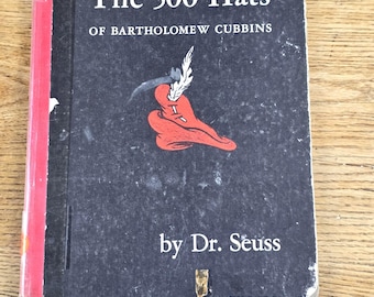 1938 Dr Seuss 500 kapeluszy Bartholomew Cubbins Pierwsze wydanie Pierwsze wydanie Rzadka książka dla dzieci