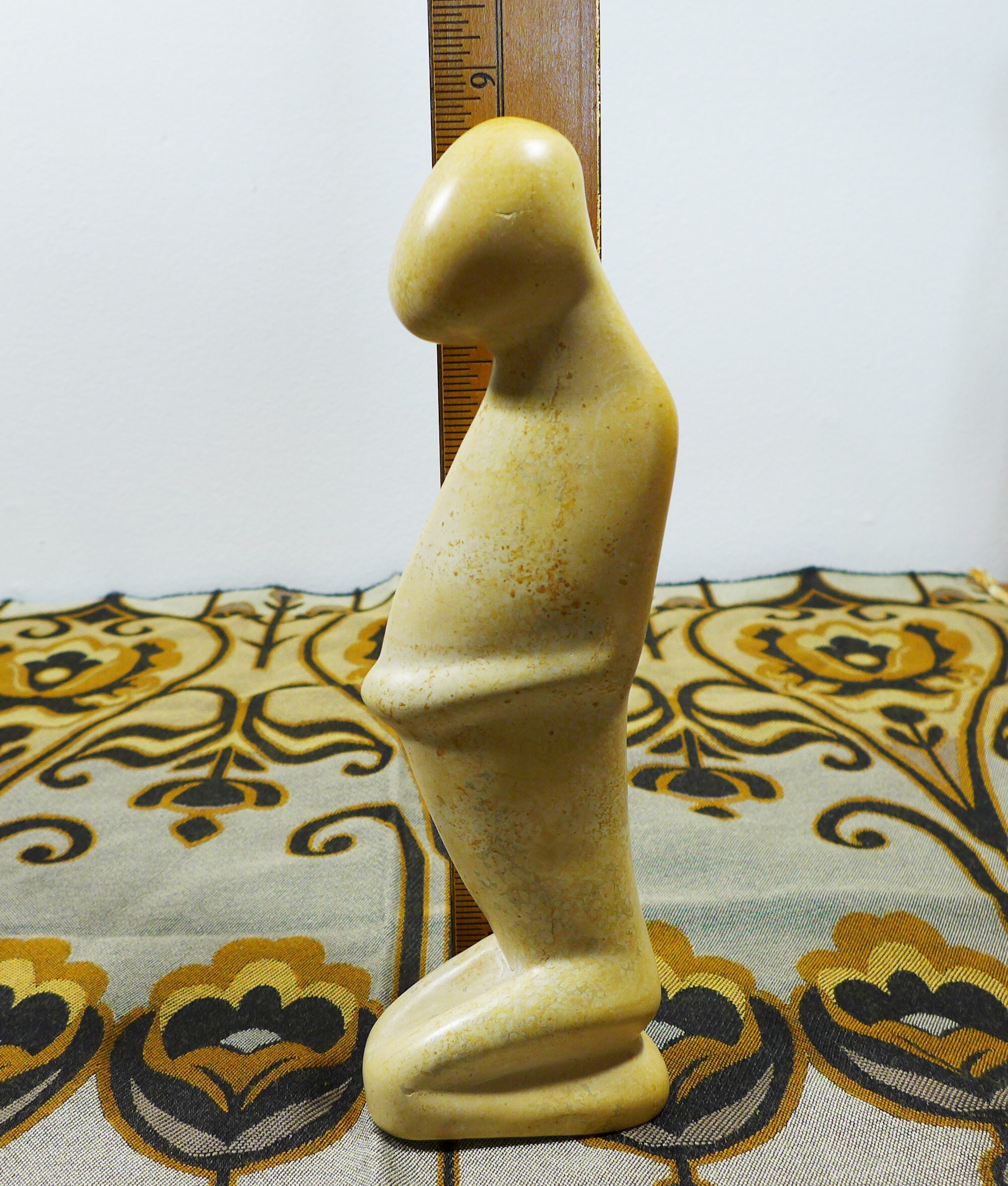 Hand Carved Statue Pregnant Woman Figurine Family Minimalist | Etsy