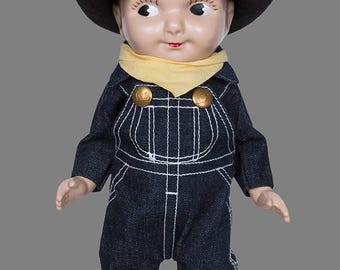 1930s Buddy Lee Advertising Doll, Denim Overalls - Etsy