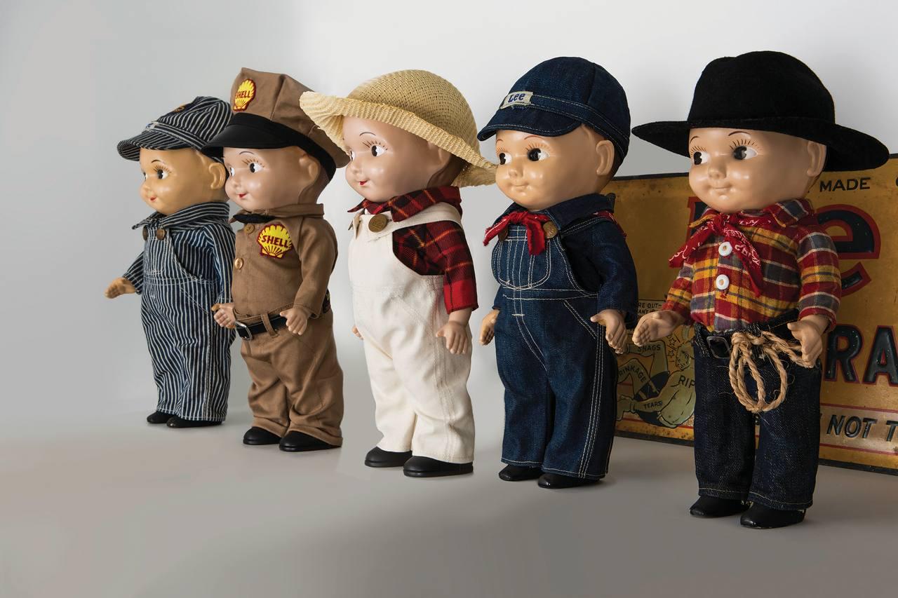 Rare Vintage Buddy Lee Doll in Shell Uniform - 1950s Japan Esso 