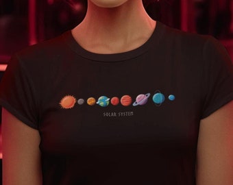 Galaxy T-Shirt: Solar System Astronomy Tee, Cosmic Outer Space Apparel