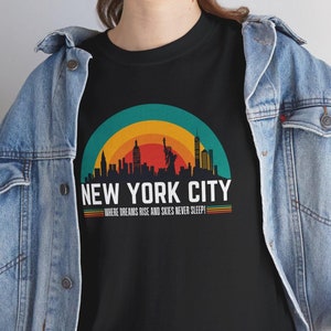 Akwarela z Nowego Jorku, Koszulka z Nowego Jorku, Prezent dla New Yorkera, Koszulka z napisem City Lover, Odzież LGBTQ+ Pride