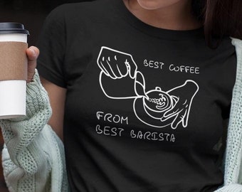 Funny Barista T-Shirt – Best Coffee Lover Heavy Cotton Tee