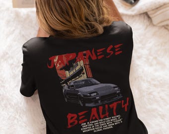 Camiseta retro de carreras callejeras JDM: cultura automovilística japonesa de los años 80