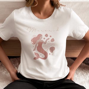 Mermaid Lover T-shirt, Cute Girls Mermaid Tee, Unisex Garment-Dyed Shirt, Gift For Her, Mermaid Mom, Womens Mermaid Shirt