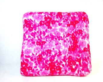 Washable Pink Floral Bed for Pets Soft Sherpa and Fleece Beds Fast Free Shipping US Gifts for Pet Lovers Reversible Pet Bed