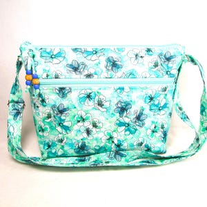 Frische Blumen Cross Body Jenny Tasche 2 Tasche Verstellbarer Riemen Innen Reißverschlusstasche Geschenke für Frauen Leichter waschbarer Geldbeutel Kostenloser Versand US