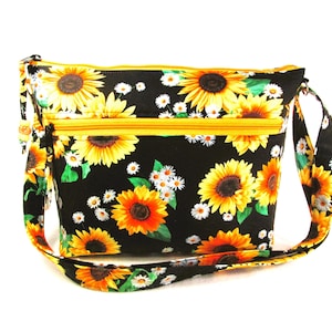 Neue Größe Gänseblümchen Cross Body Jenny Tasche 2 verstellbarer Riemen Innen Reißverschlusstasche Geschenke für Frauen Leichter waschbarer Geldbeutel Kostenloser Versand US
