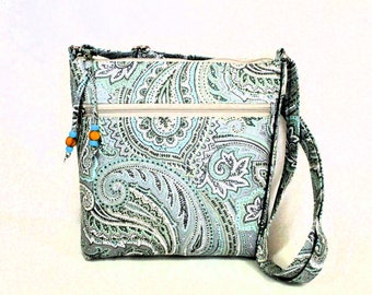 Paisley Medium Size Cross Body Hip Bag Lightweight Washable Purses Adjustable Strap Free Shipping US Handbags for Women Gifts for Women