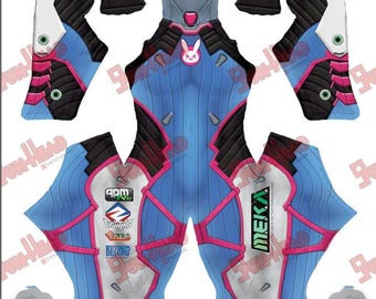 Disfraz de D.va overwatch, listo para usar, spandex de alta calidad.