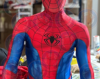 Disfraz clásico de araña insomne, listo para usar, spandex de alta calidad.