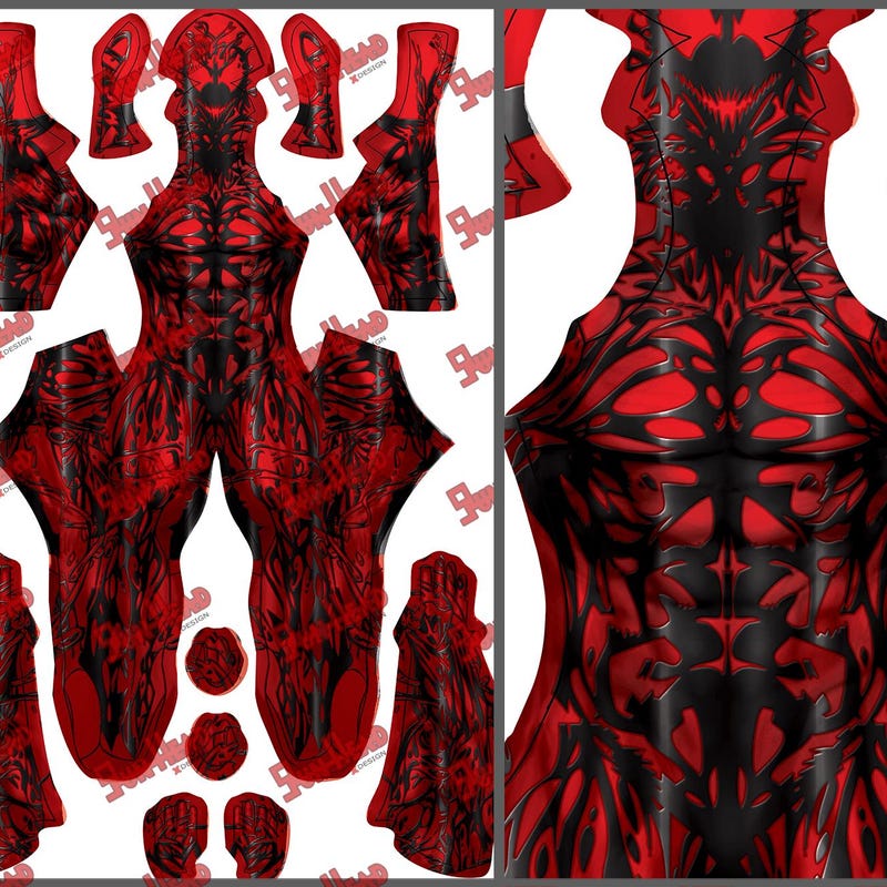 Carnage Costume - Etsy