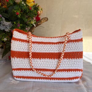 Handmade Crochet Tote Bag – 100% Cotton. Lightweight, Elegant, and Sustainable