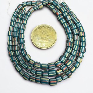 Perles de verre Java colorées, petites perles d'espacement indonésiennes pour bijoux