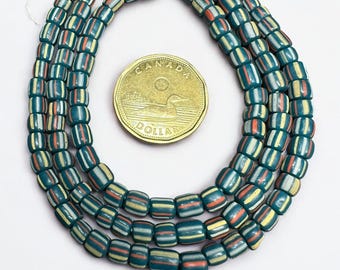 Eén streng kleurrijke Java-glaskralen Kleine Indonesische afstandskralen voor sieraden