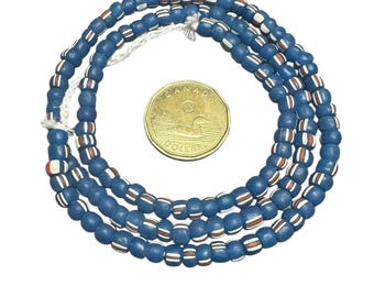 Eén streng kleurrijke Java-glaskralen Kleine Indonesische afstandskralen voor sieraden