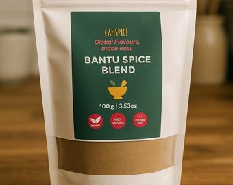 Bantu Spice Blend – Authentic Cameroonian All-Purpose Seasoning | 100% Natural | 100g/50g
