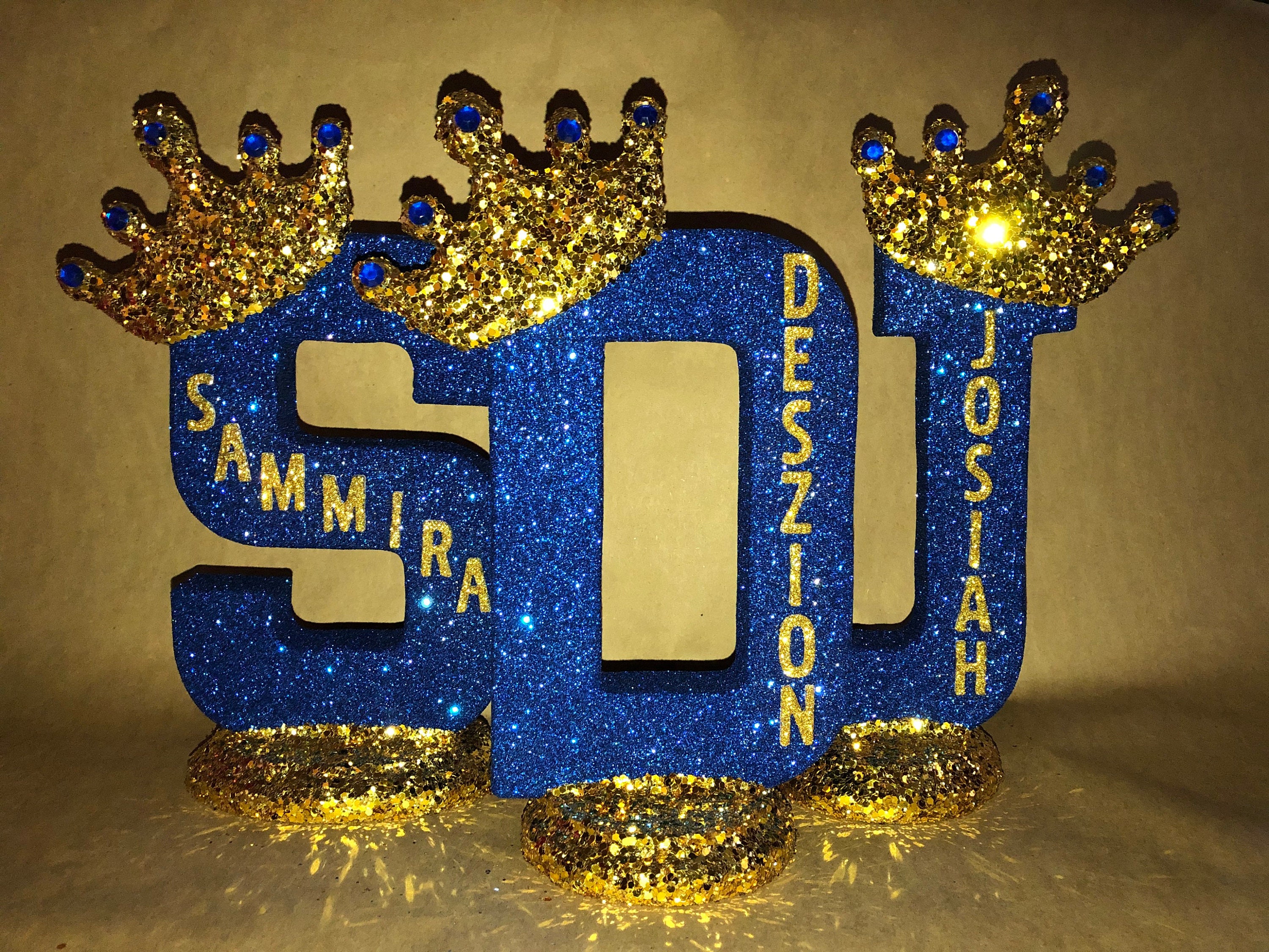 Sparkle Crown Letter: Royal Party Decoration, Photo Prop