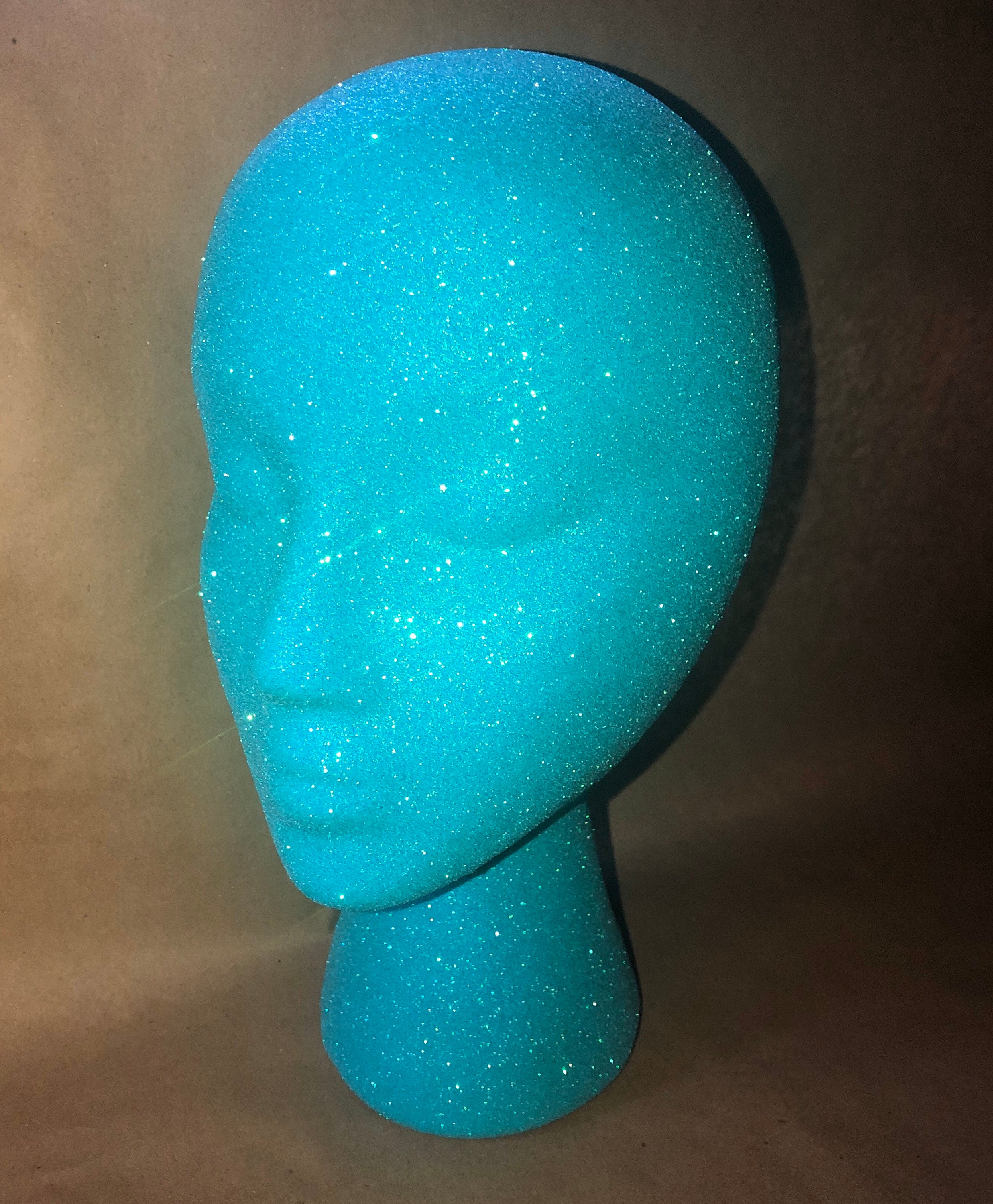 Glitter and Sparkle Wig Head for Decorative Purposes Holding Etsy
