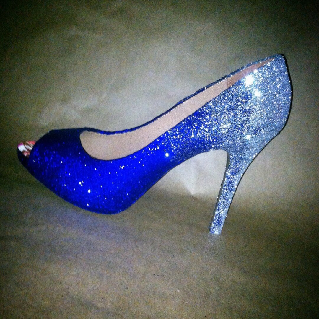 Sparkling and Shimmering Ombré Heels Any Colors...style...or - Etsy