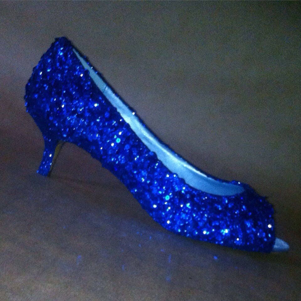 blue ombre heels