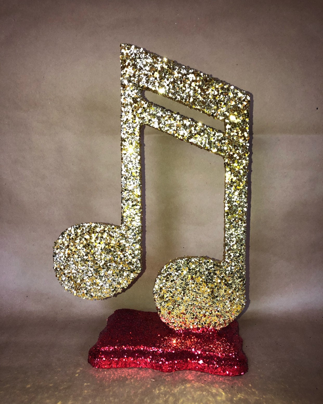 Gyufise 8 pezzi centrotavola a nido d'ape con note musicali nere glitterate per feste musicali centrotavola a nido d'ape per concerti musicali a tema baby shower matrimonio compleanno forniture