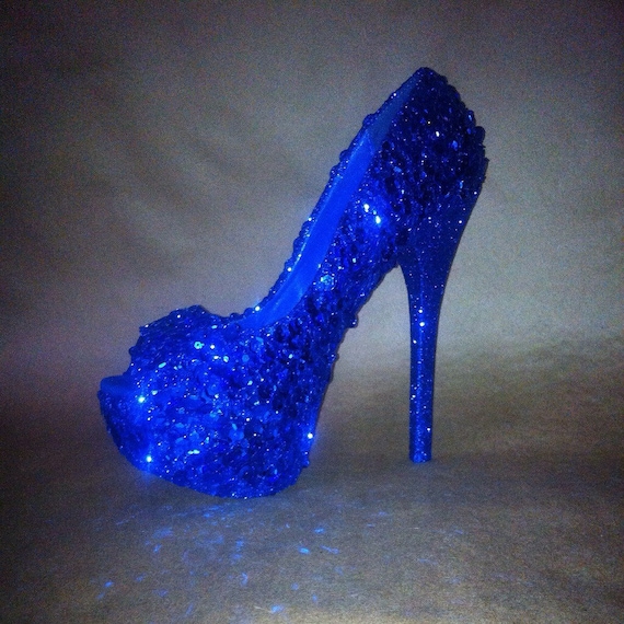 Fashion Blue Pumps For Women, Glitter Point Toe Stiletto Heeled Ankle Strap  Pumps for Sale Australia| New Collection Online| SHEIN Australia