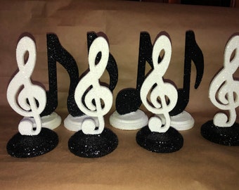 8” tall Musical themed centerpieces in any color and size!