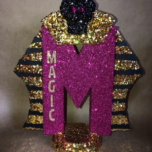 Egyptian themed pharaoh head crown decoration!