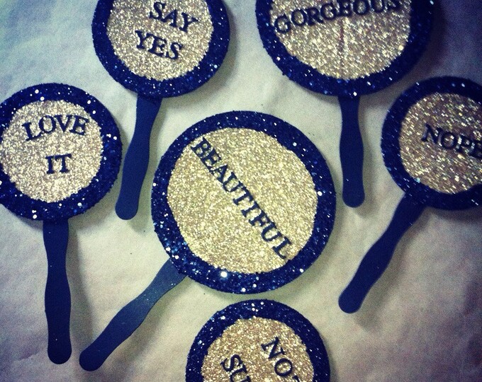 Wedding Dress Shopping Paddles so You Can Say Yes to the Etsy