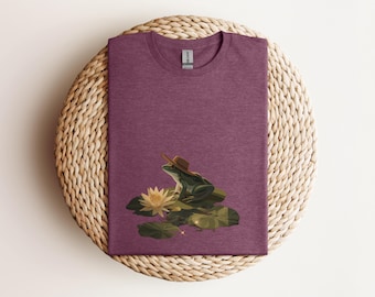 Frog Pond TShirt, Cute Frog Shirt, Nature Lover Gift, Frog Lover Gift, Girlfriend Gift, Gift For Her, Frog Tee, Meme Frog T-shirt