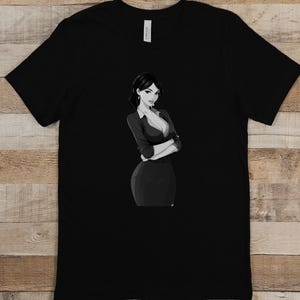 Sexy Teacher Graphic Art Pinup Shirt, Great gift for him or her, sexy anime pin up design T-Shirt, 1950&#39;s aesthetic shirt, Anime Lover Gift